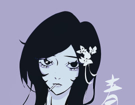 灰色的春_绘画作品