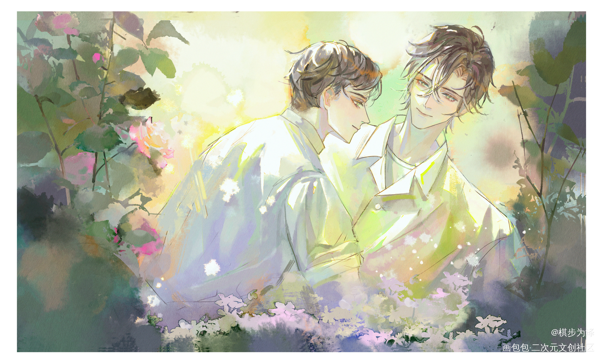 宫任 春日 花_火焰戎装188男团宫任绘画作品