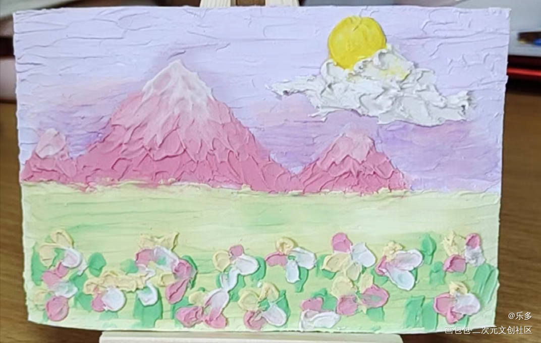 春意盎然_厚涂绘画作品