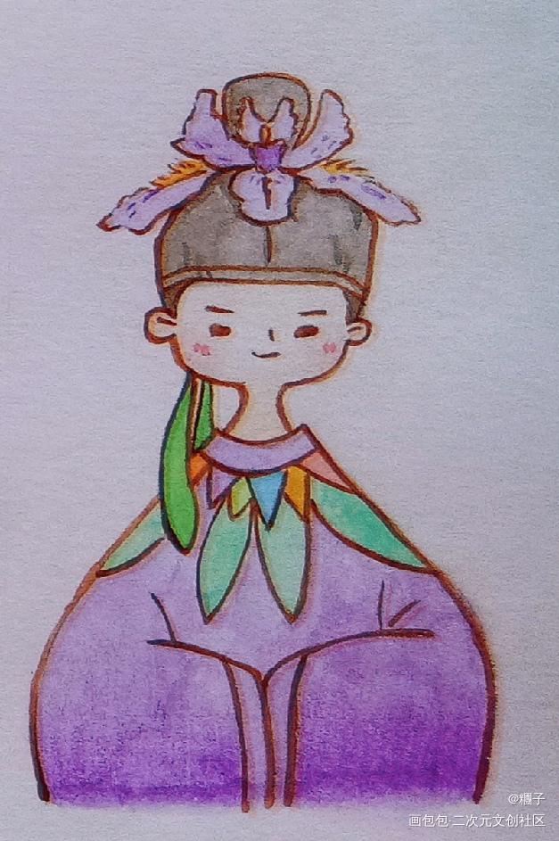 打卡第八天_古风水彩绘画作品