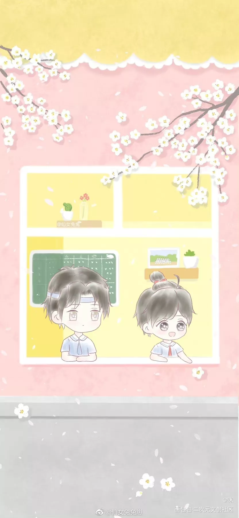 春天的幼儿园_魔道祖师忘羡Q版我要上首推绘画作品