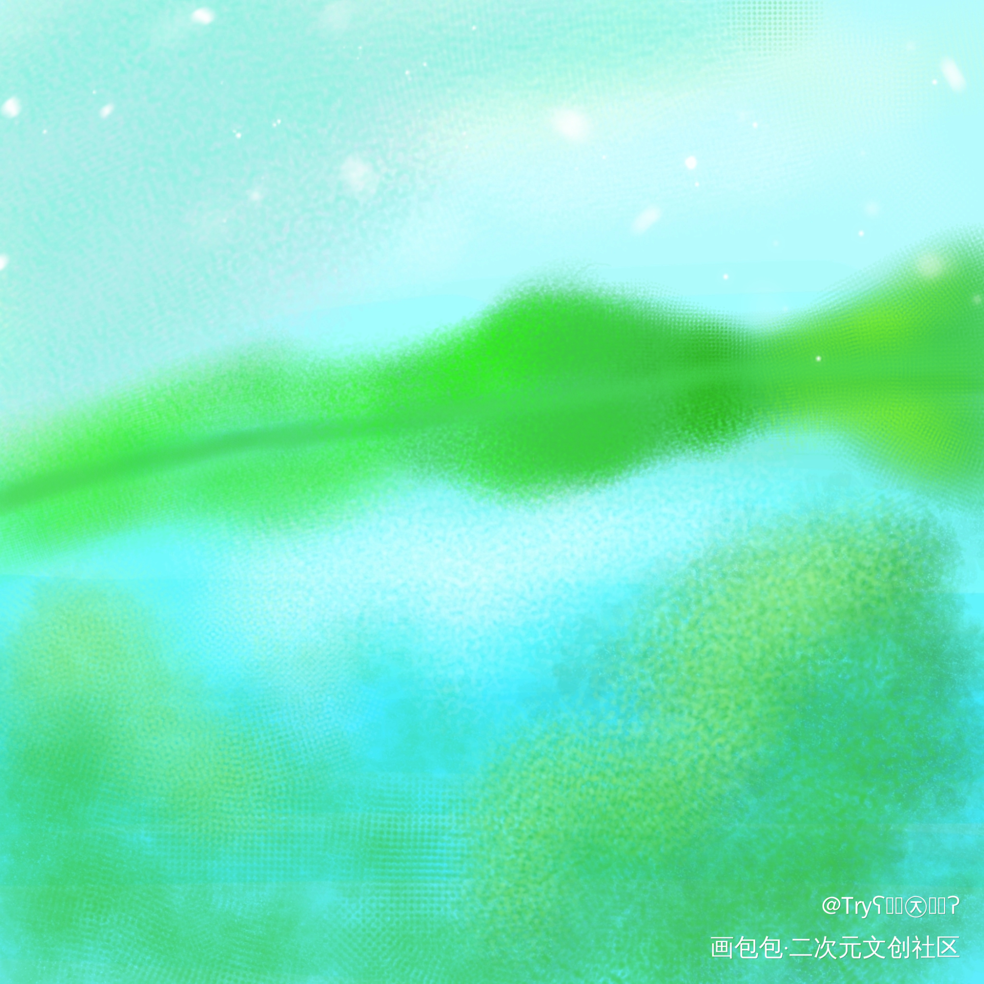 湖？？_手绘绘画作品
