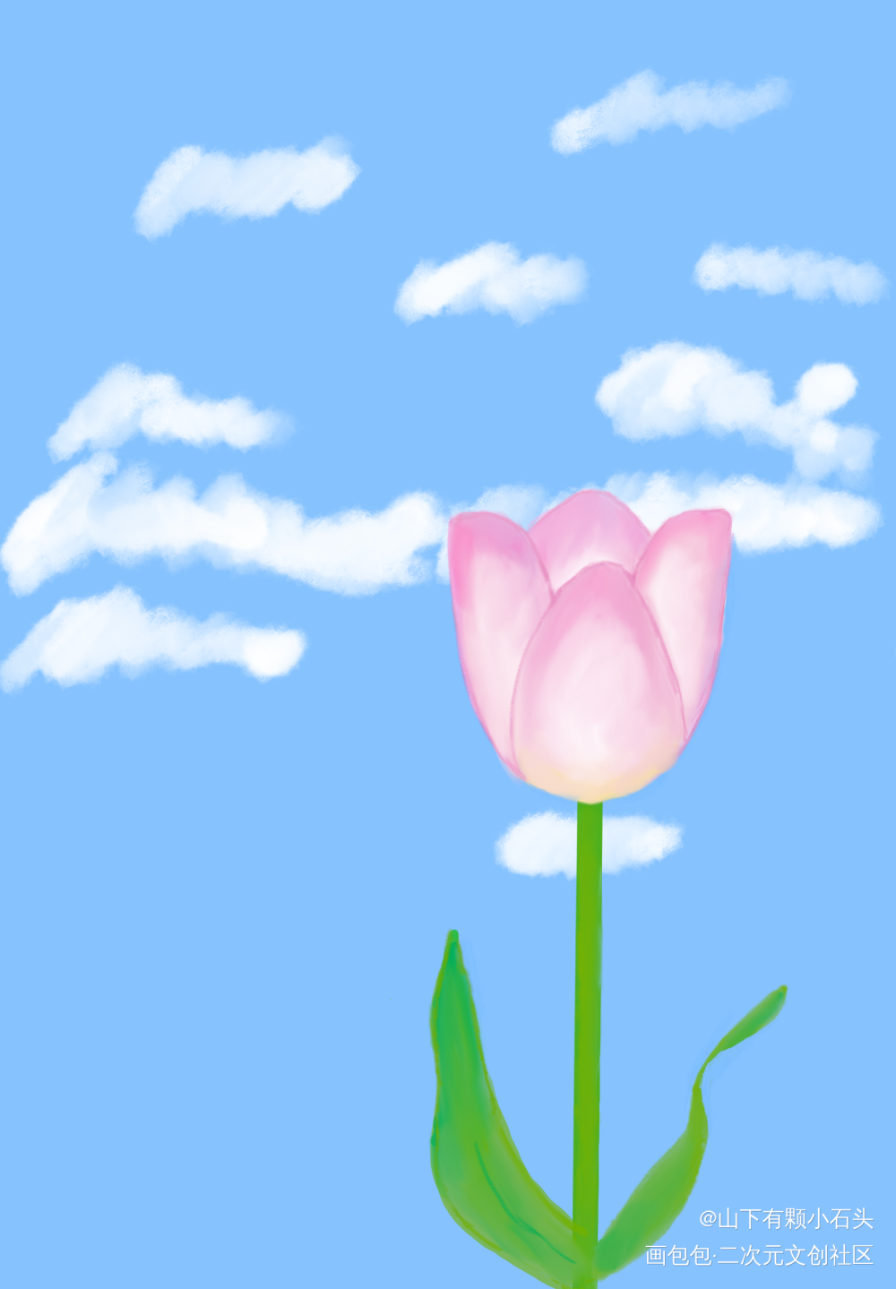 郁金香_唤醒春日主题打卡绘画作品