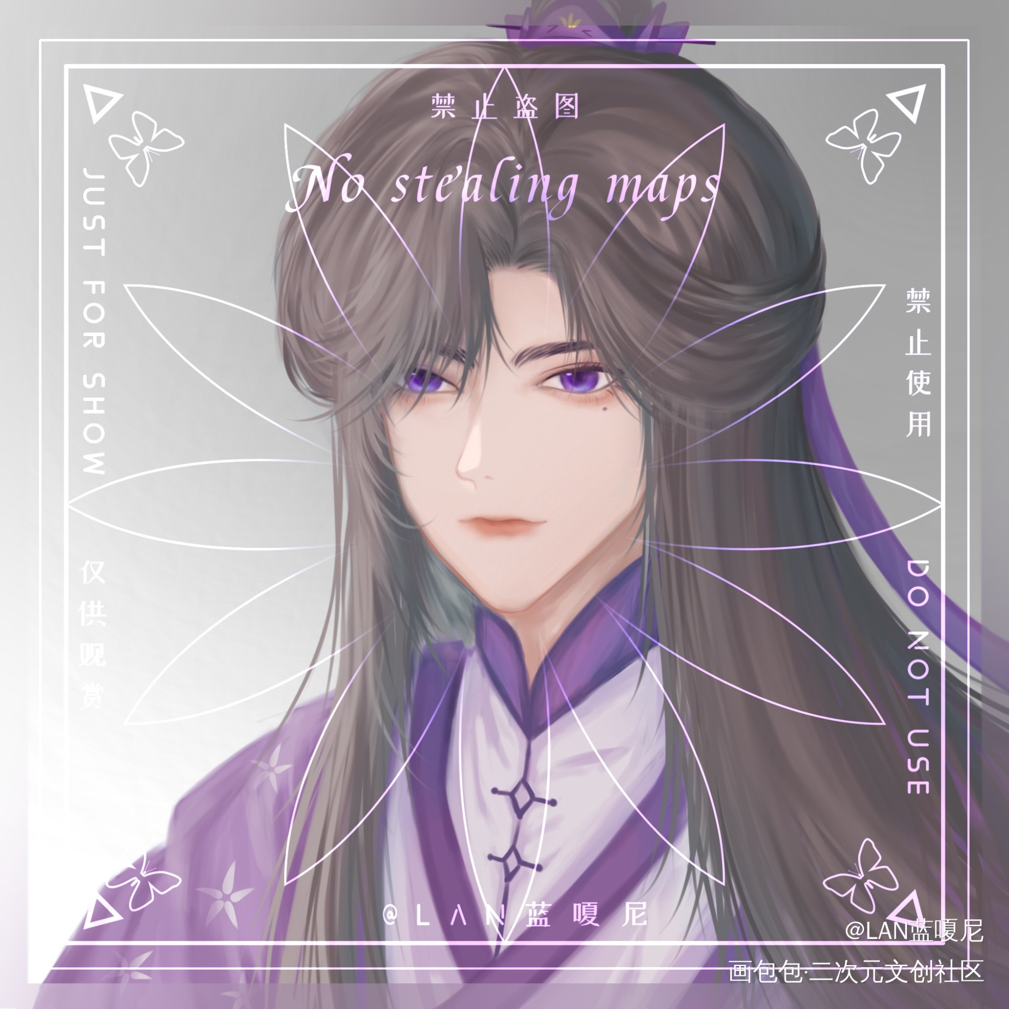 新画风  新体验  新帅哥_古风厚涂头像头像约稿绘画oc绘画作品