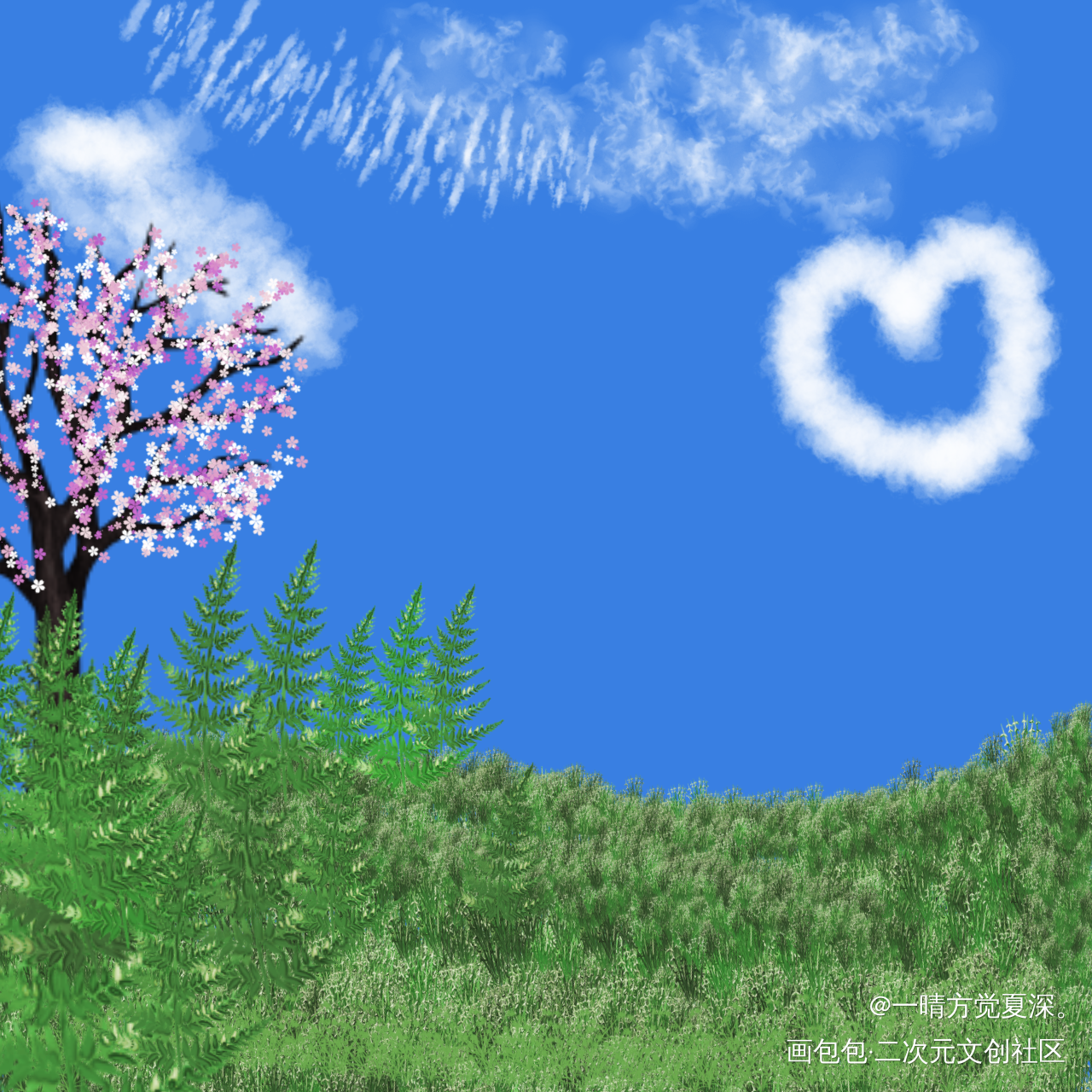 春天来啦_唤醒春日主题打卡绘画作品