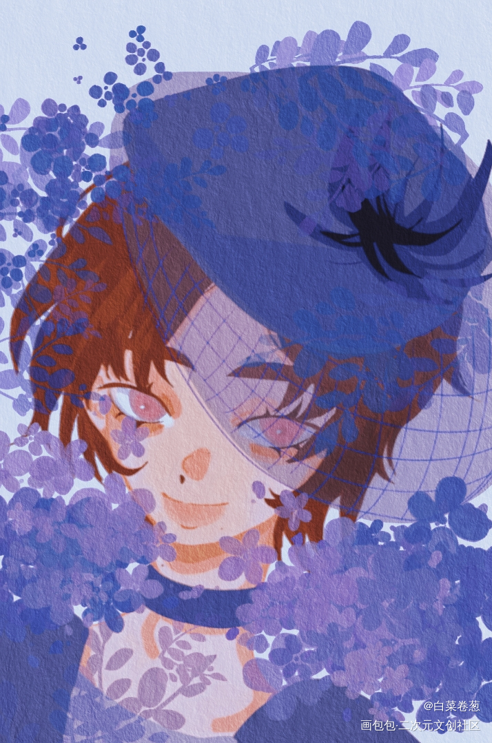 版本二_手绘平涂少女绘画作品