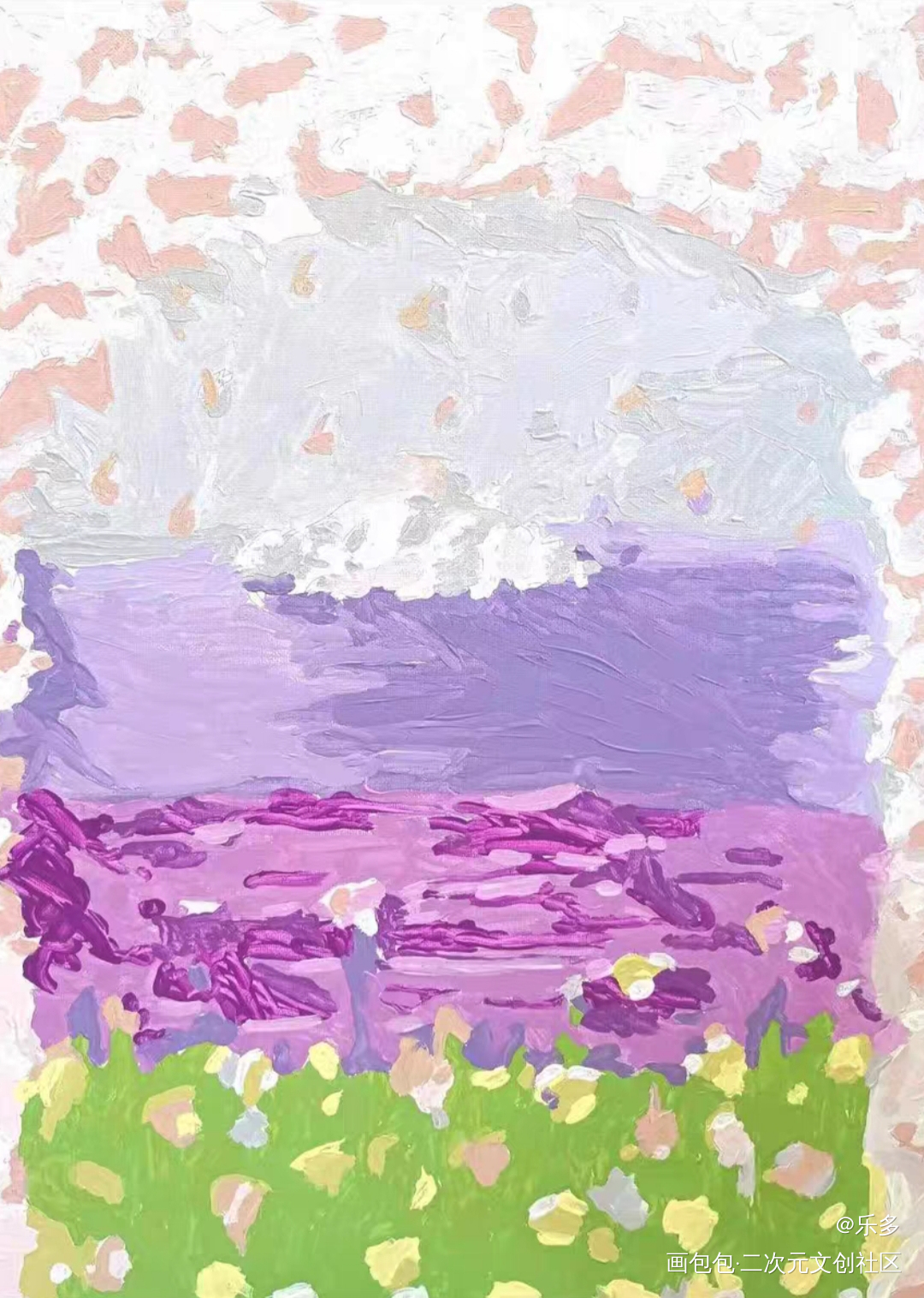 春_平涂绘画作品