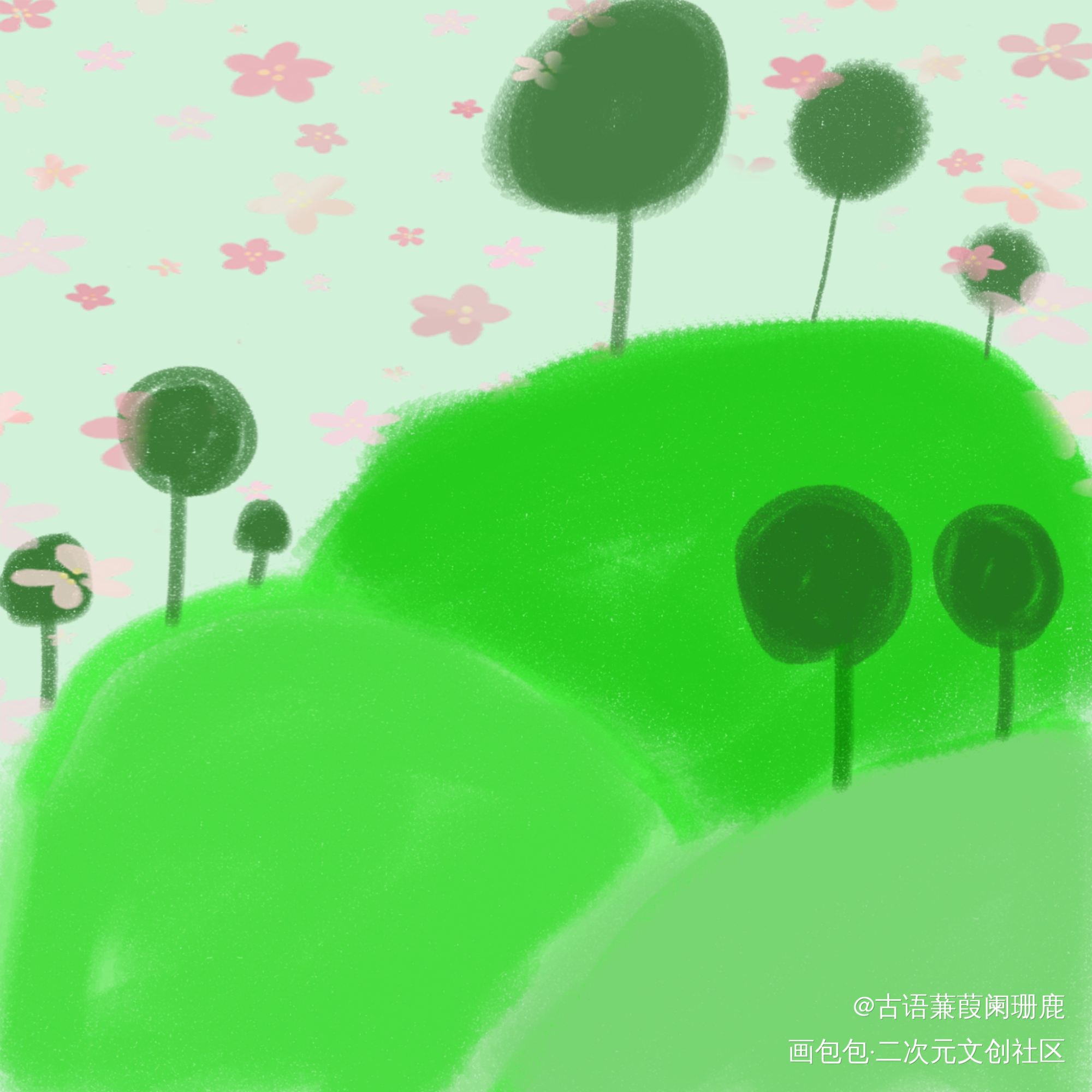 _醒图唤醒春日主题打卡绘画作品