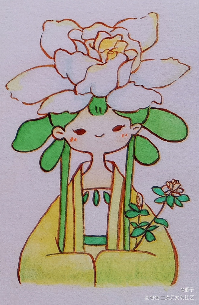 打卡第九天_古风水彩我要上首推绘画作品