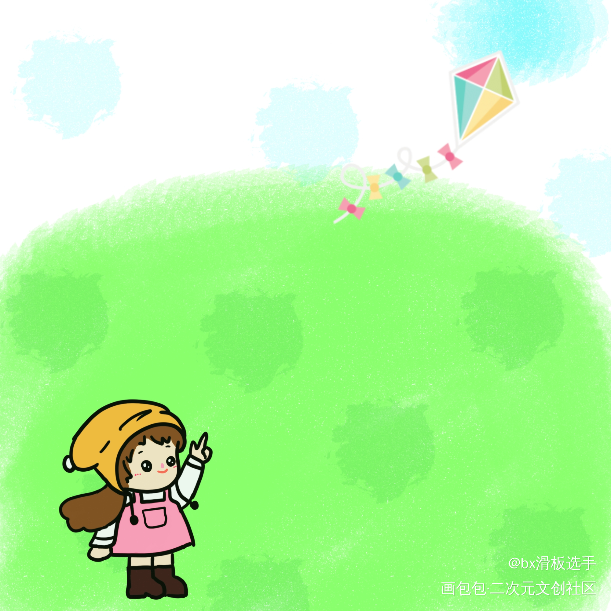 春天_风景绘画作品