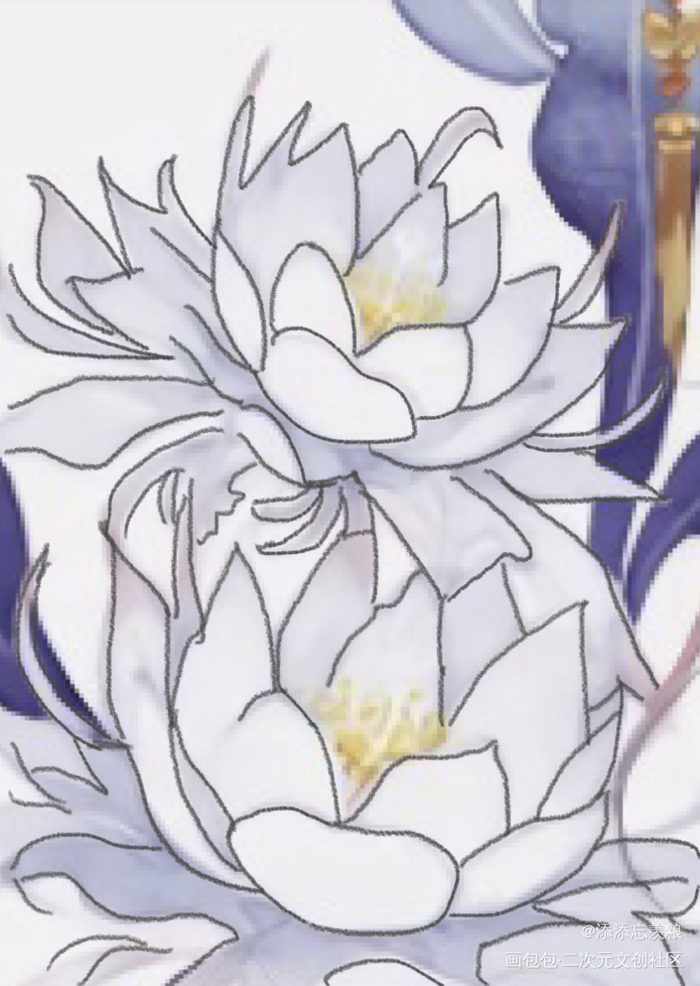 美丽春花_画画临摹绘画作品