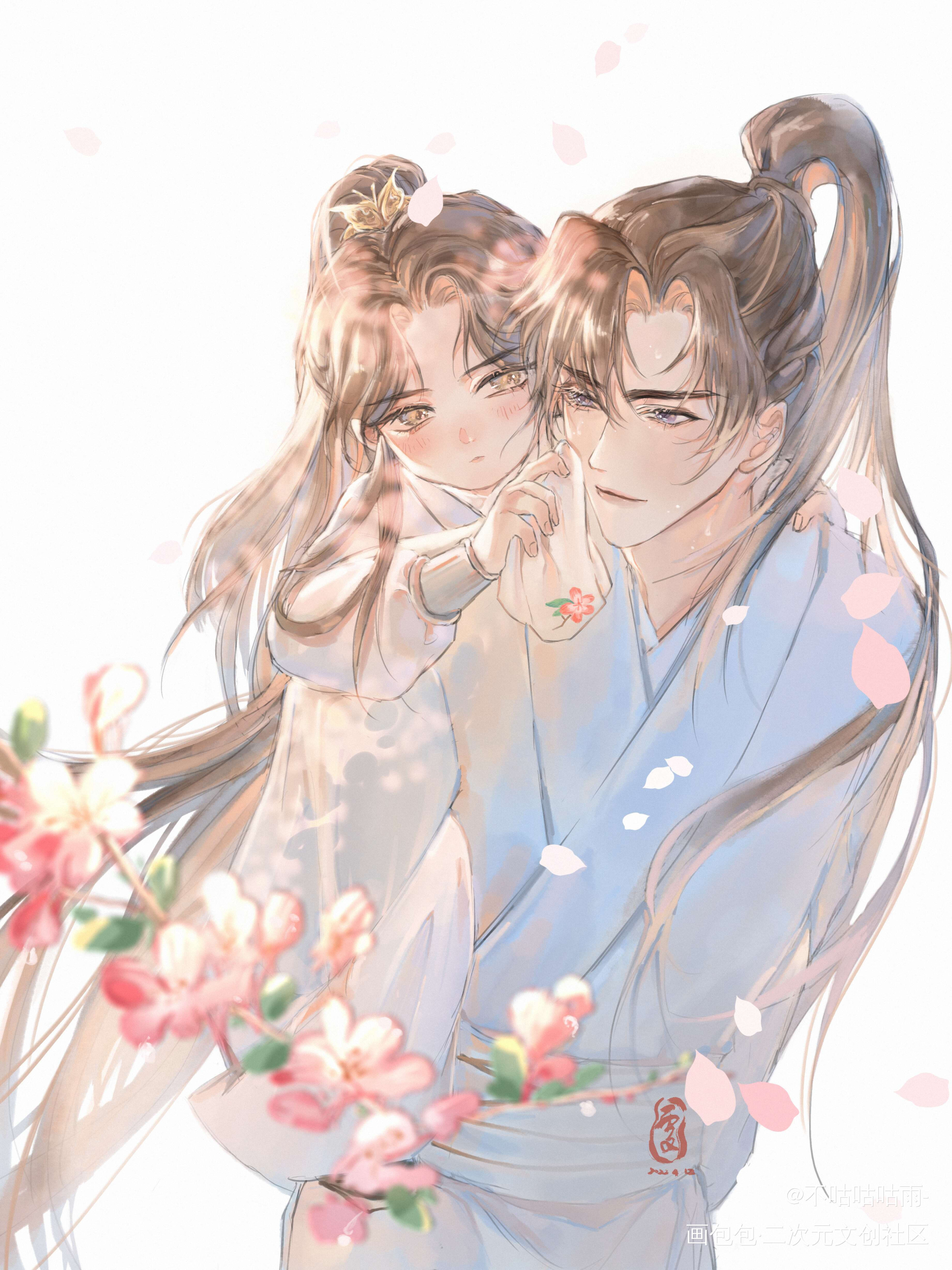 夏司逆_二哈和他的白猫师尊绘画作品