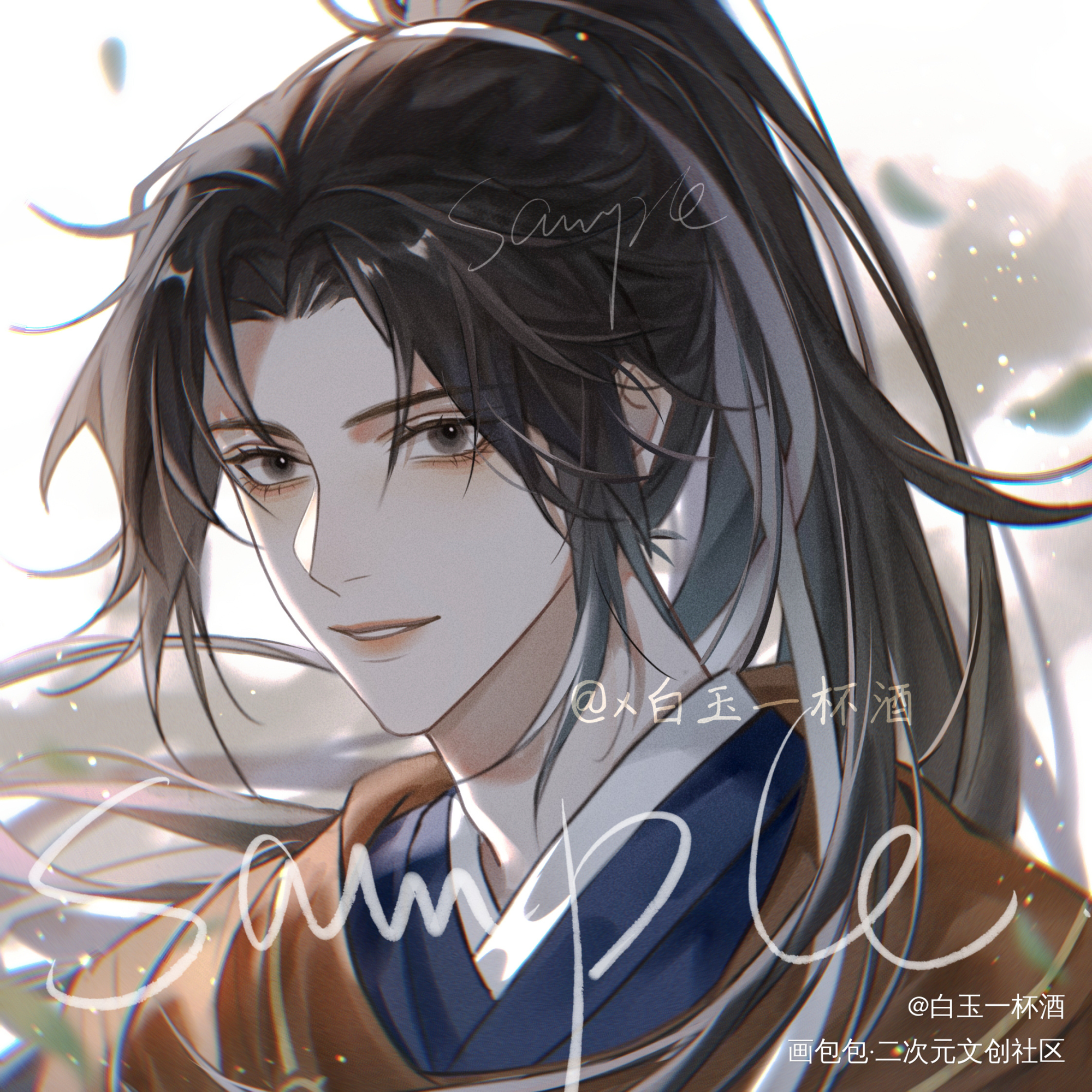 曜giegie_王者荣耀东方曜头像绘画作品