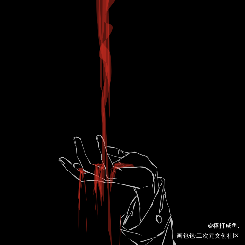 宿伏_咒术回战宿伏平涂日系绘画作品
