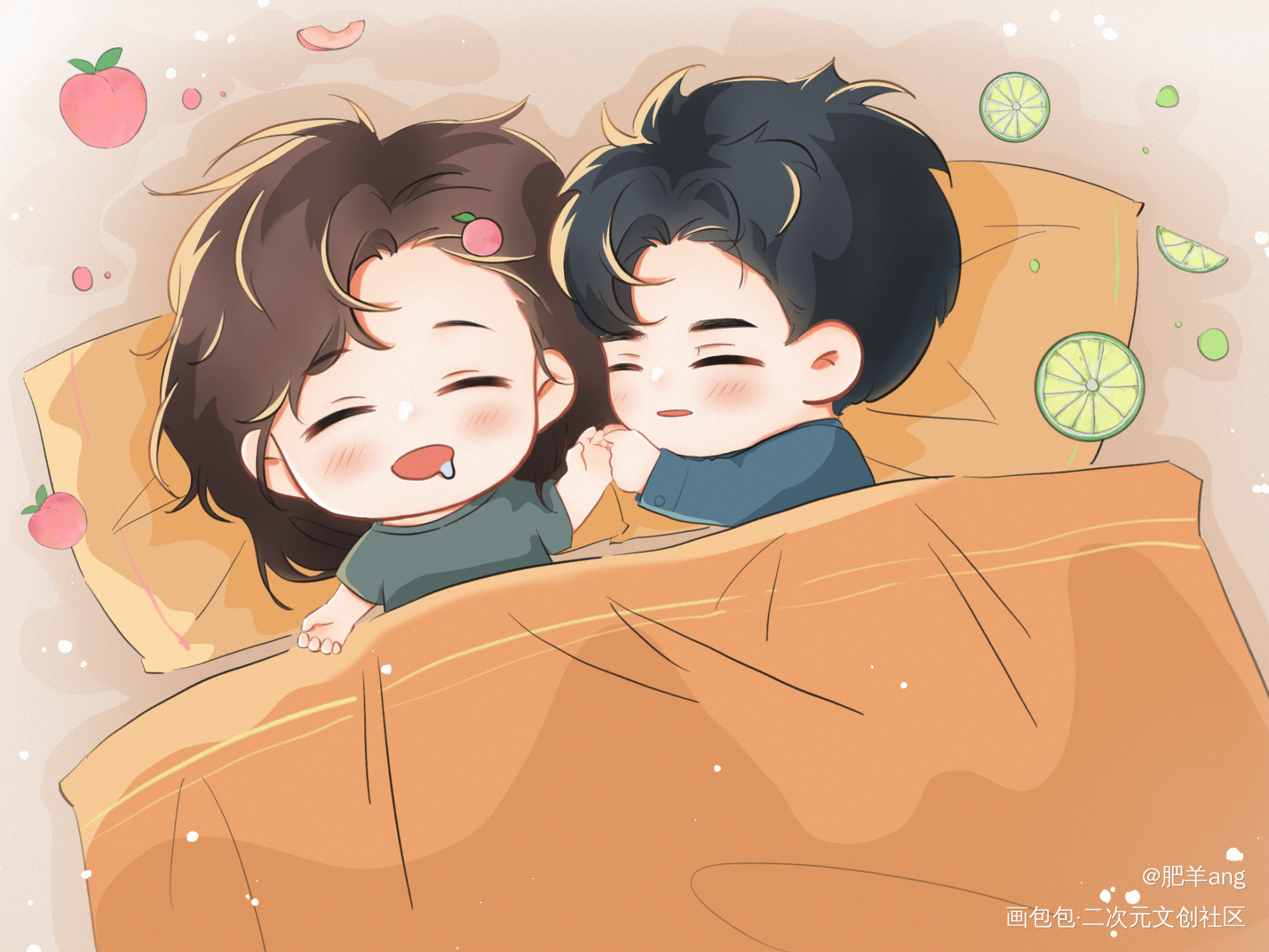 来一碗吗？_燎原Q版绘画作品