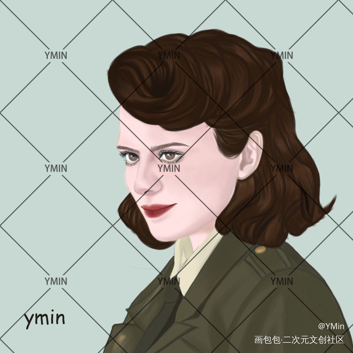 _伪厚涂平涂绘画作品