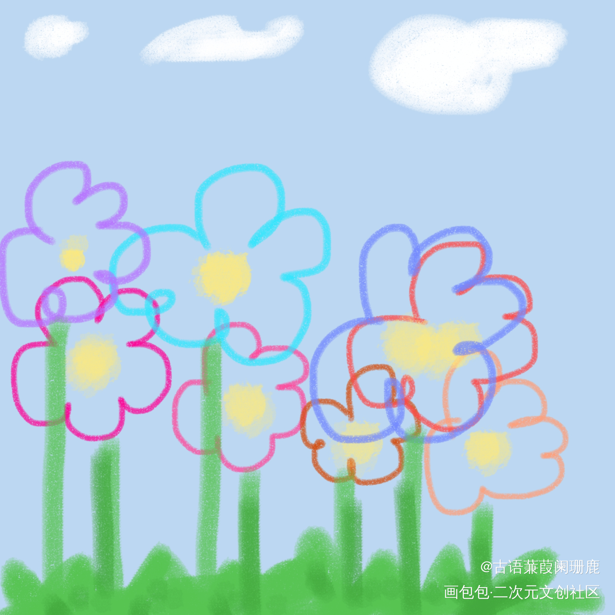 _醒图唤醒春日主题打卡绘画作品