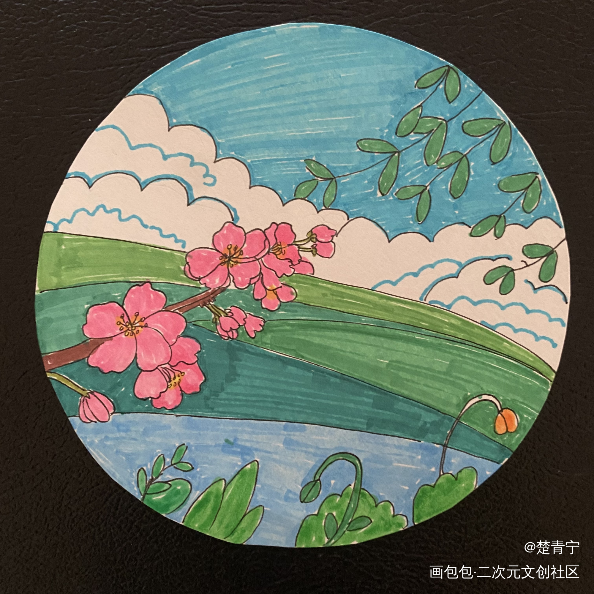 打卡～_唤醒春日主题打卡绘画作品