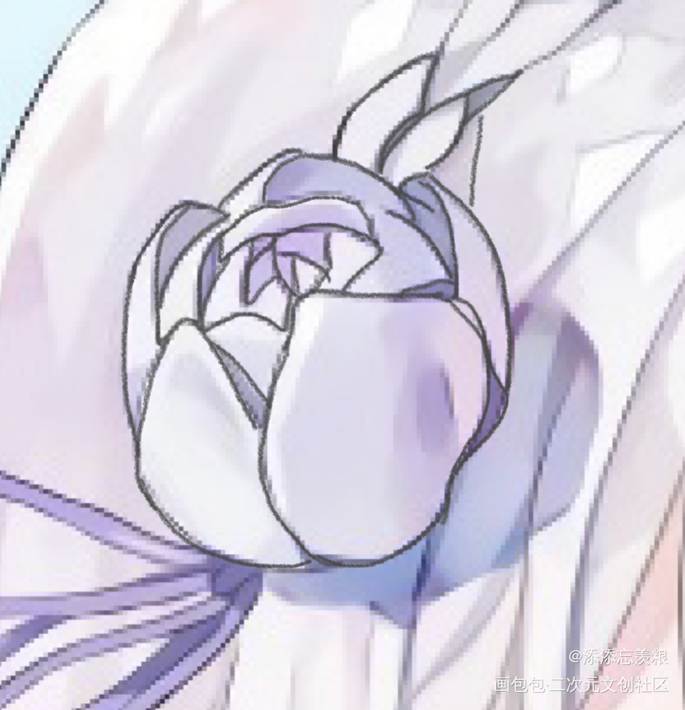 紫色花花_画画临摹绘画作品
