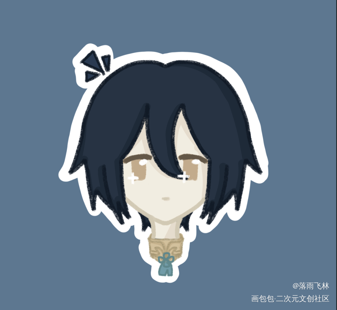 _食物语手绘平涂绘画作品