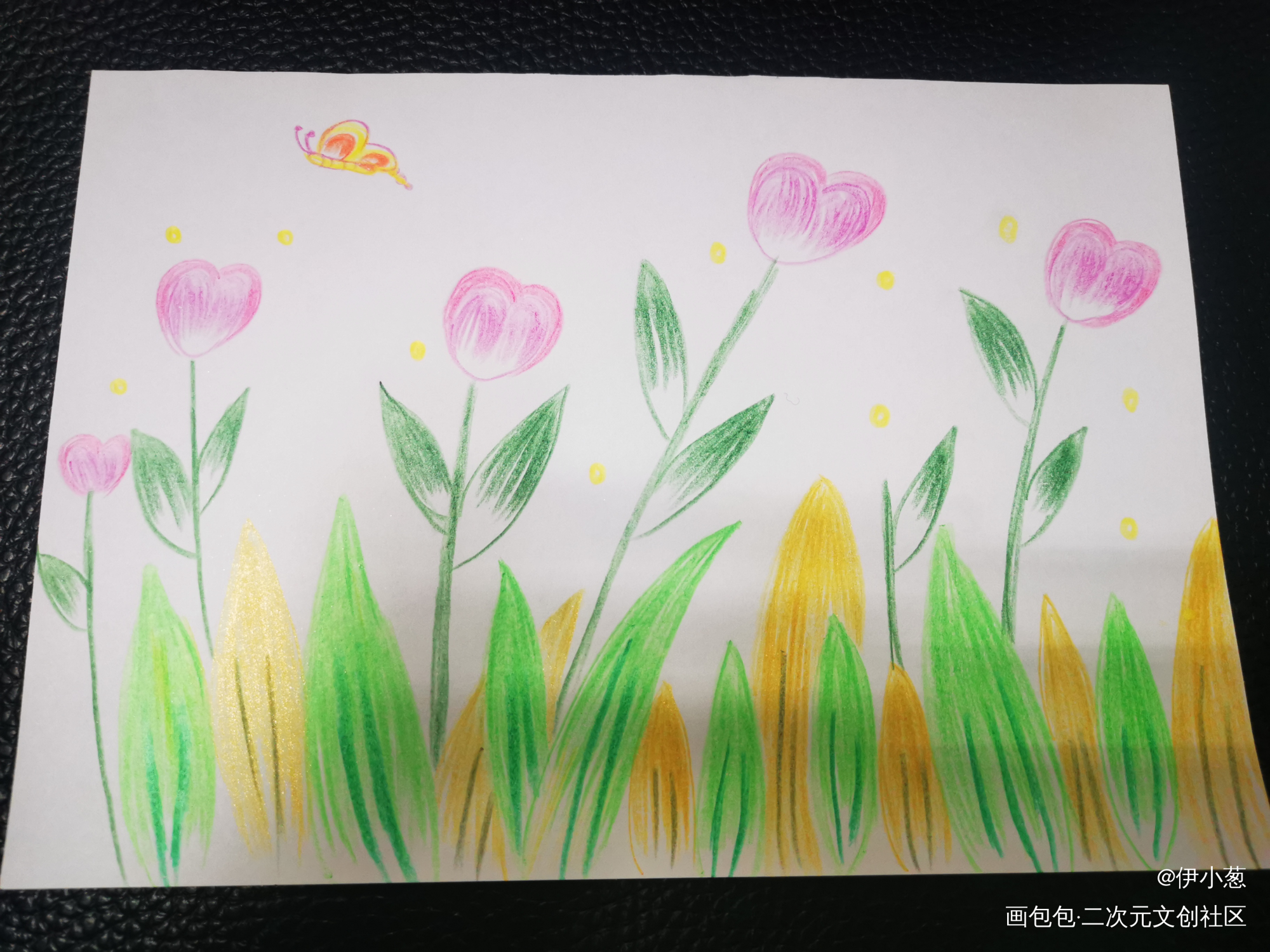 草长莺飞_手绘绘画作品