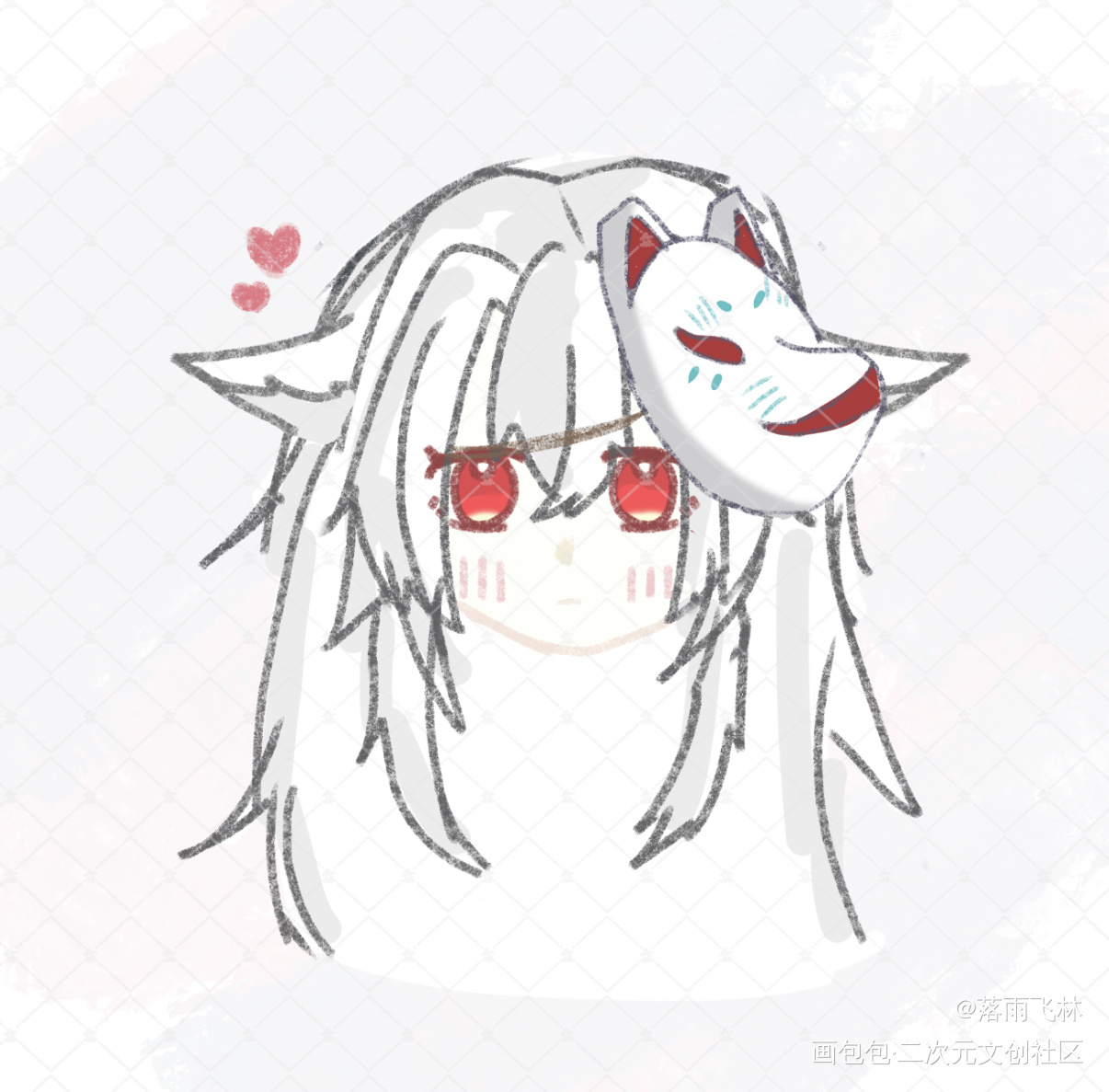 稿子_手绘平涂绘画作品