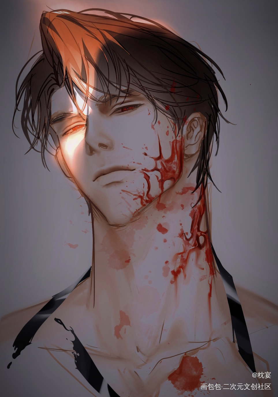 这是可以发的吗_光与夜之恋陆沉插画同人绘画绘画作品