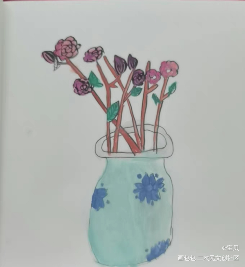 花_水彩绘画作品