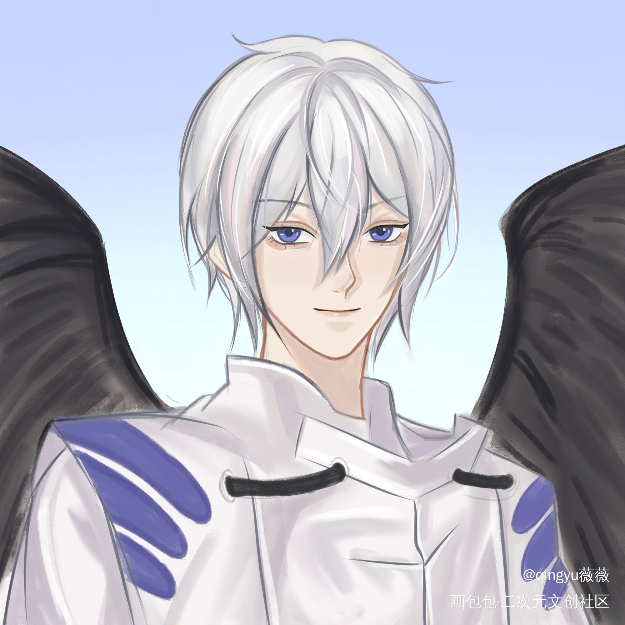 大天狗_阴阳师大天狗立绘平涂同人绘画作品