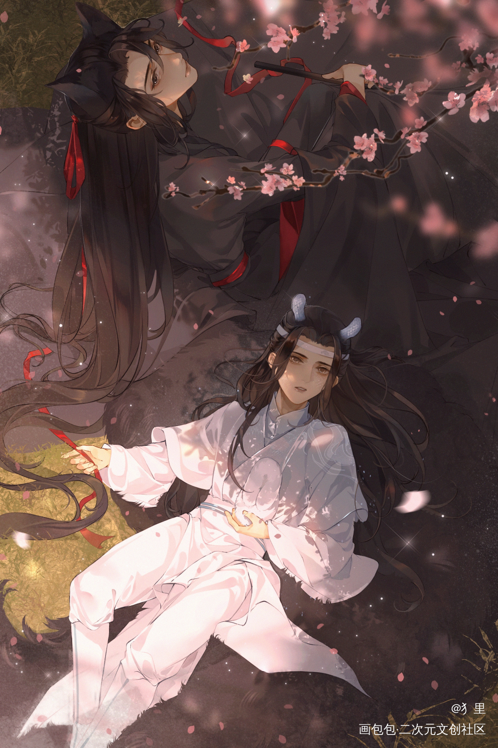 _魔道祖师忘羡绘画作品