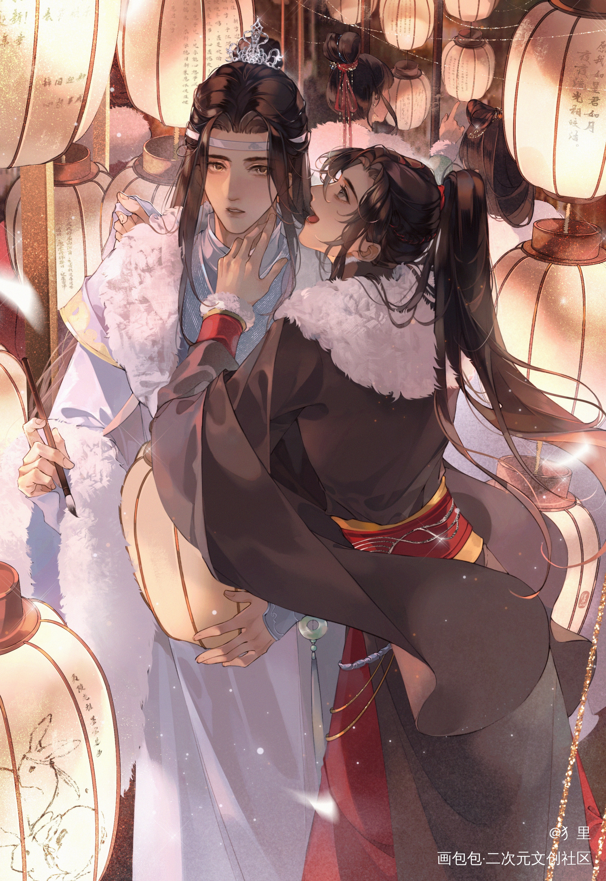 _魔道祖师忘羡绘画作品