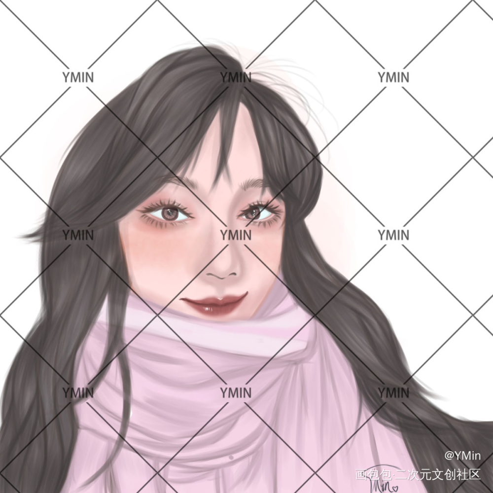 _伪厚涂平涂头像约稿绘画作品