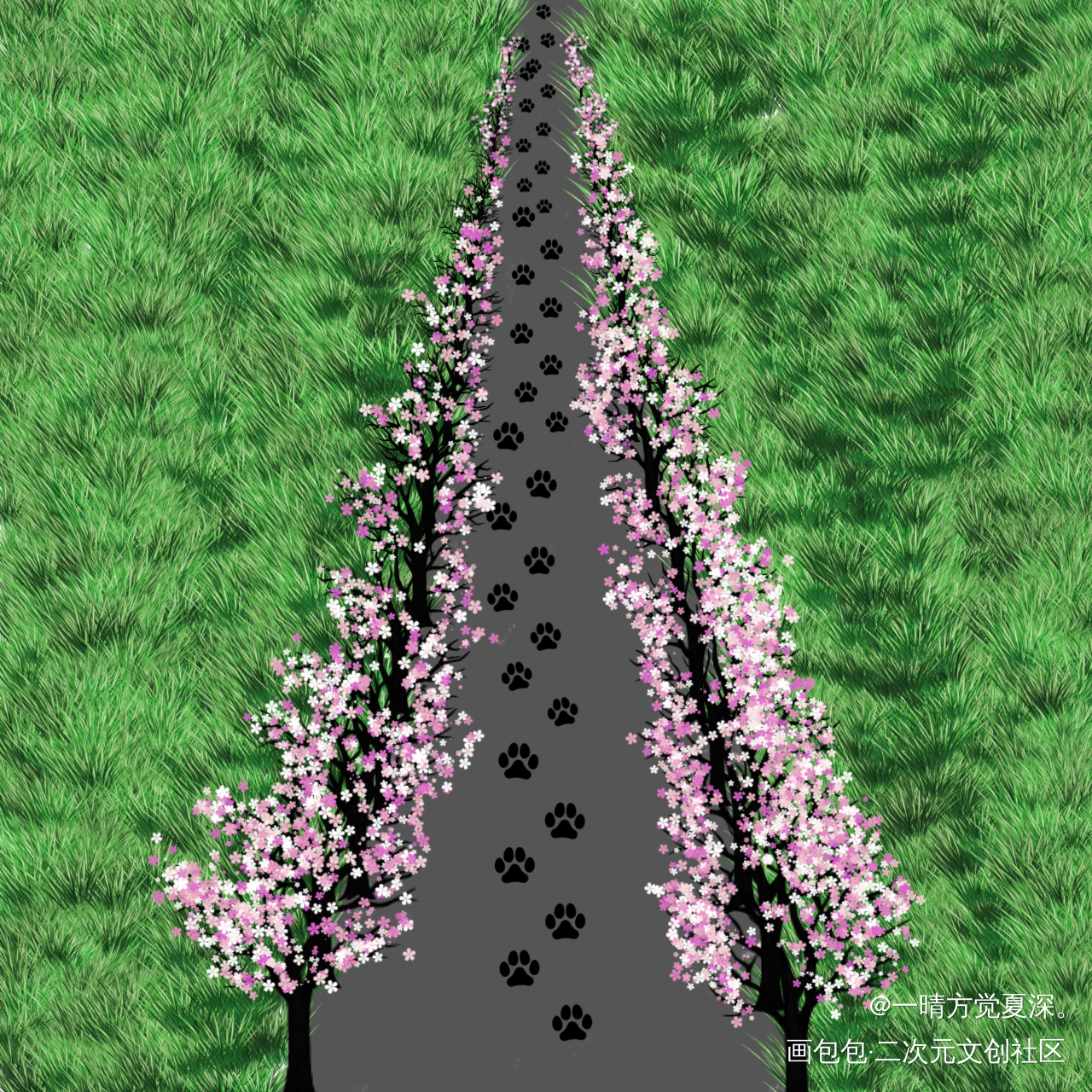 _唤醒春日主题打卡绘画作品