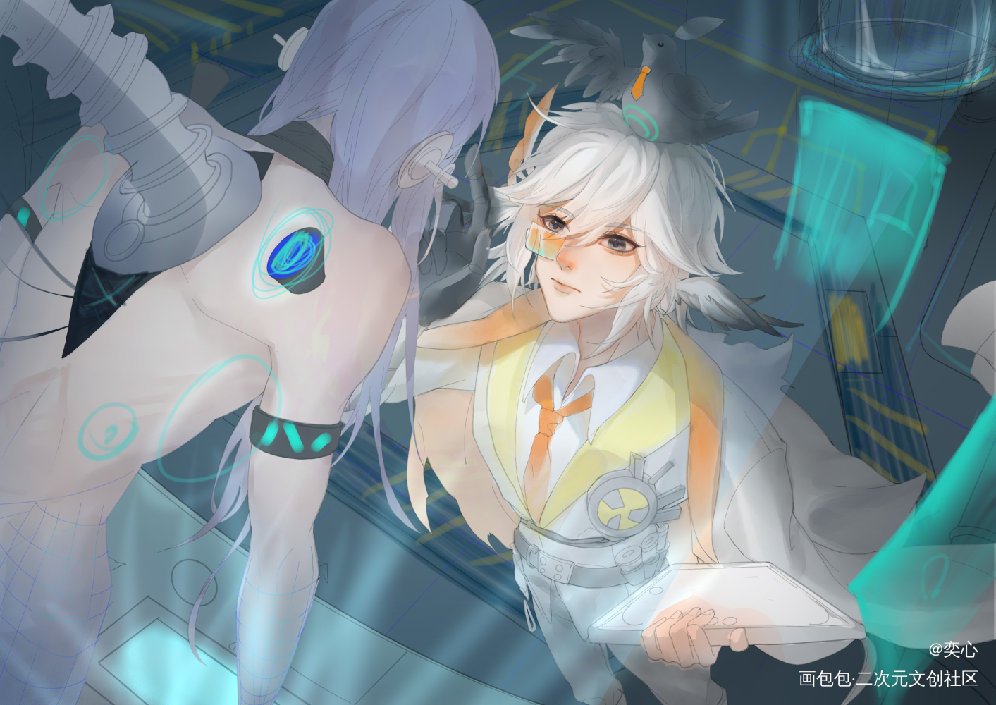 一个oc_约稿oc绘画作品