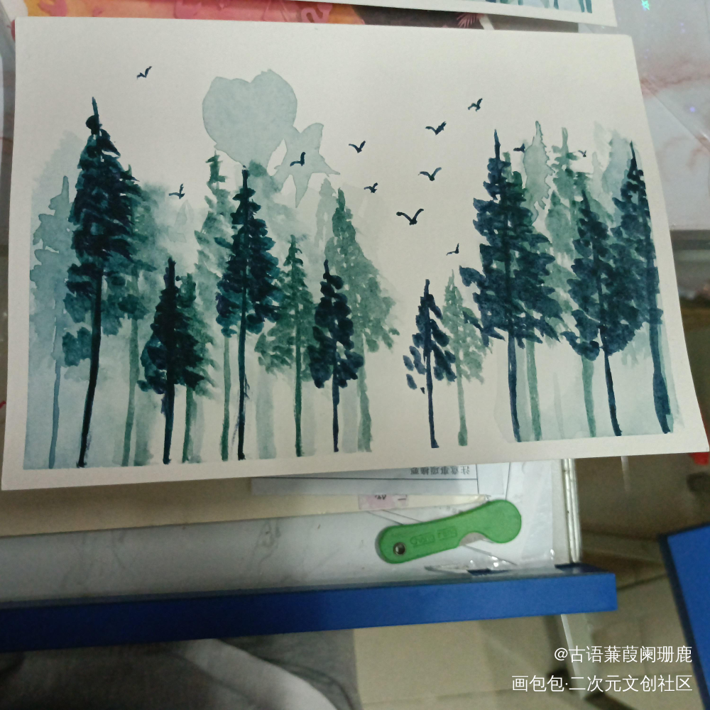 _手绘唤醒春日主题打卡绘画作品