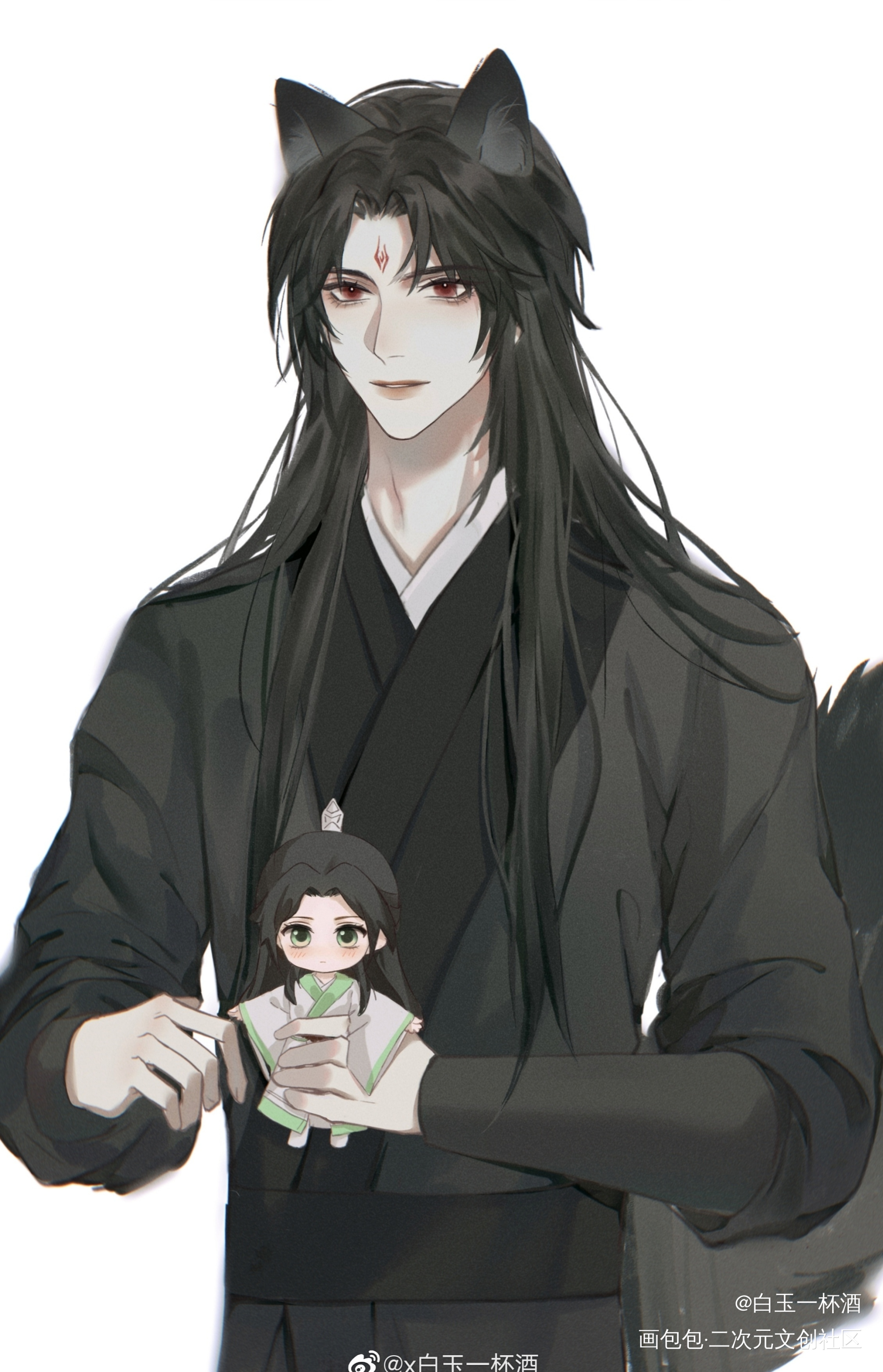 _人渣反派自救系统洛冰河绘画作品