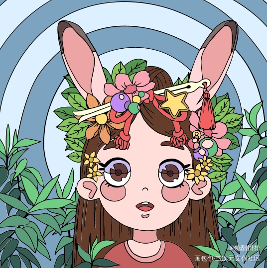 春意盎然_平涂绘画作品