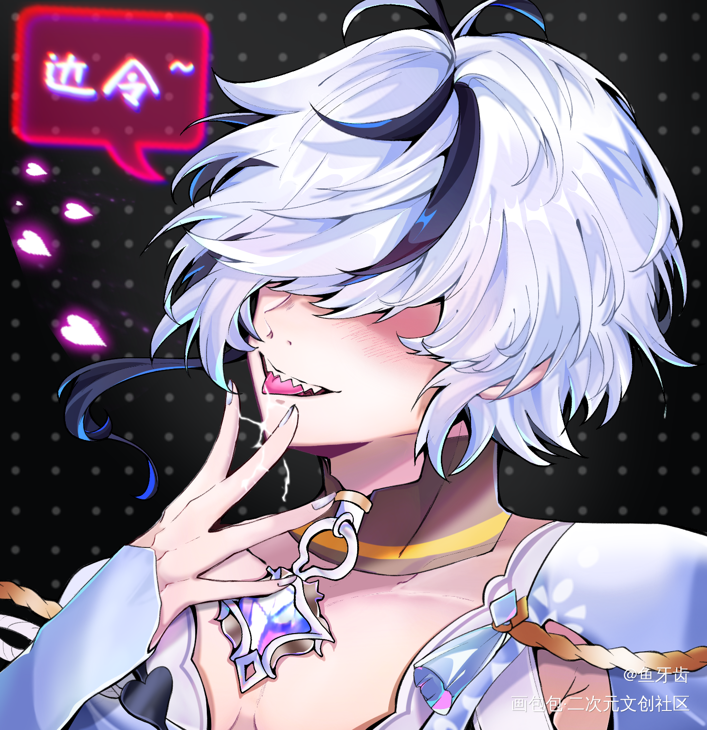 _指绘摸鱼绘画作品