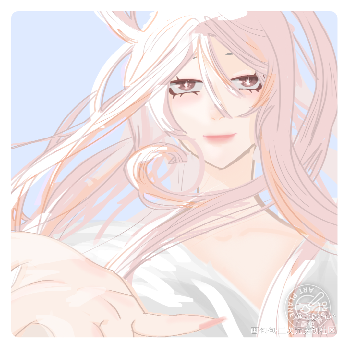 (ง •̀_•́)ง_平涂绘画作品