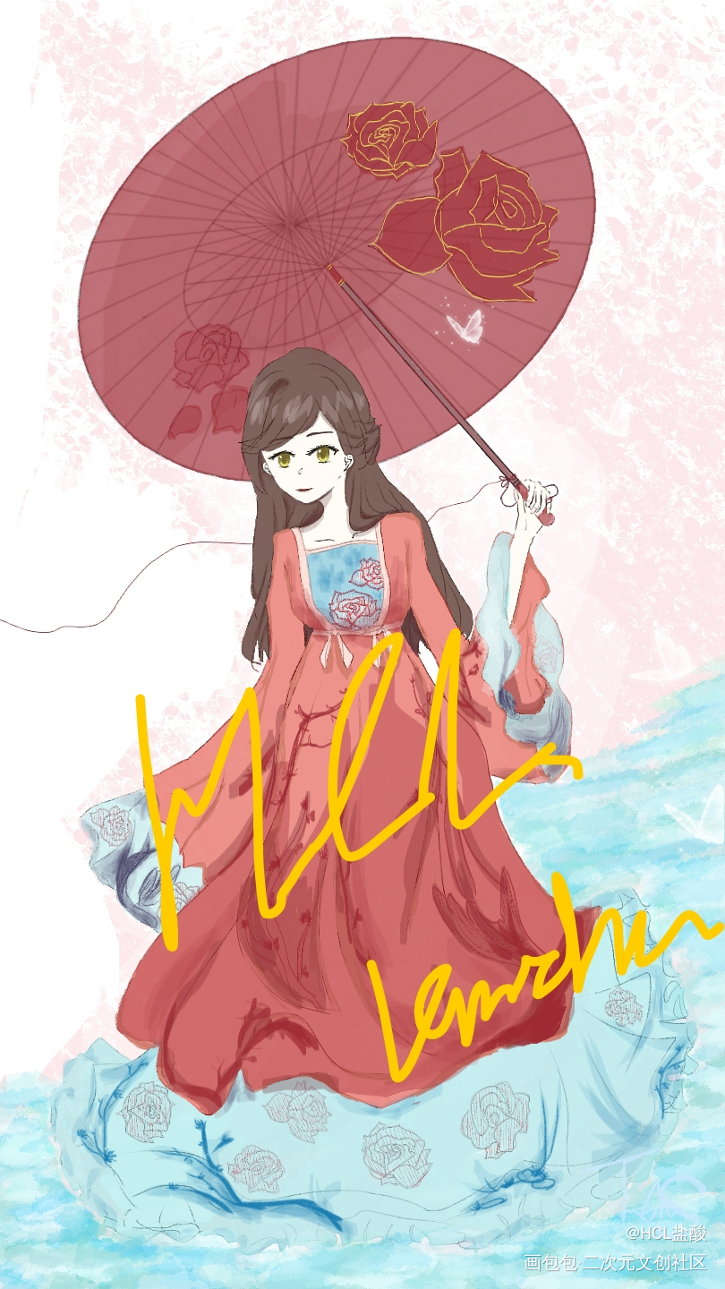 蔷薇姐姐_未定事件簿古风指绘绘画作品