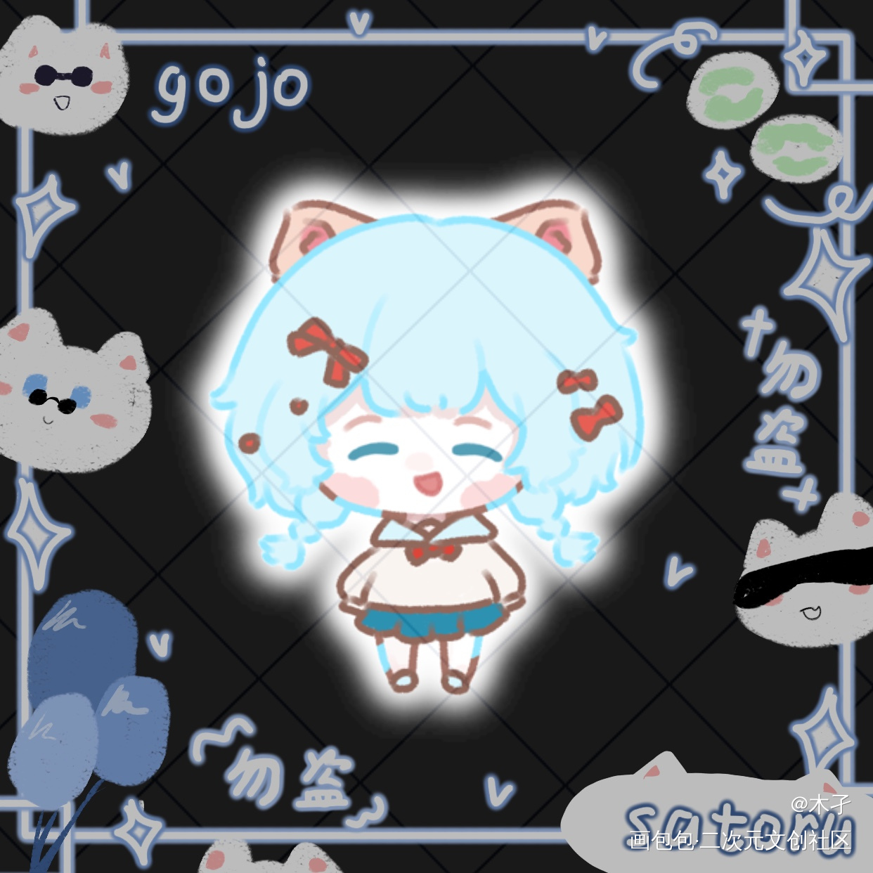 QQ人_Q版指绘绘画作品
