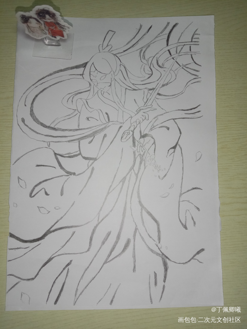_天官赐福花怜手绘绘画作品