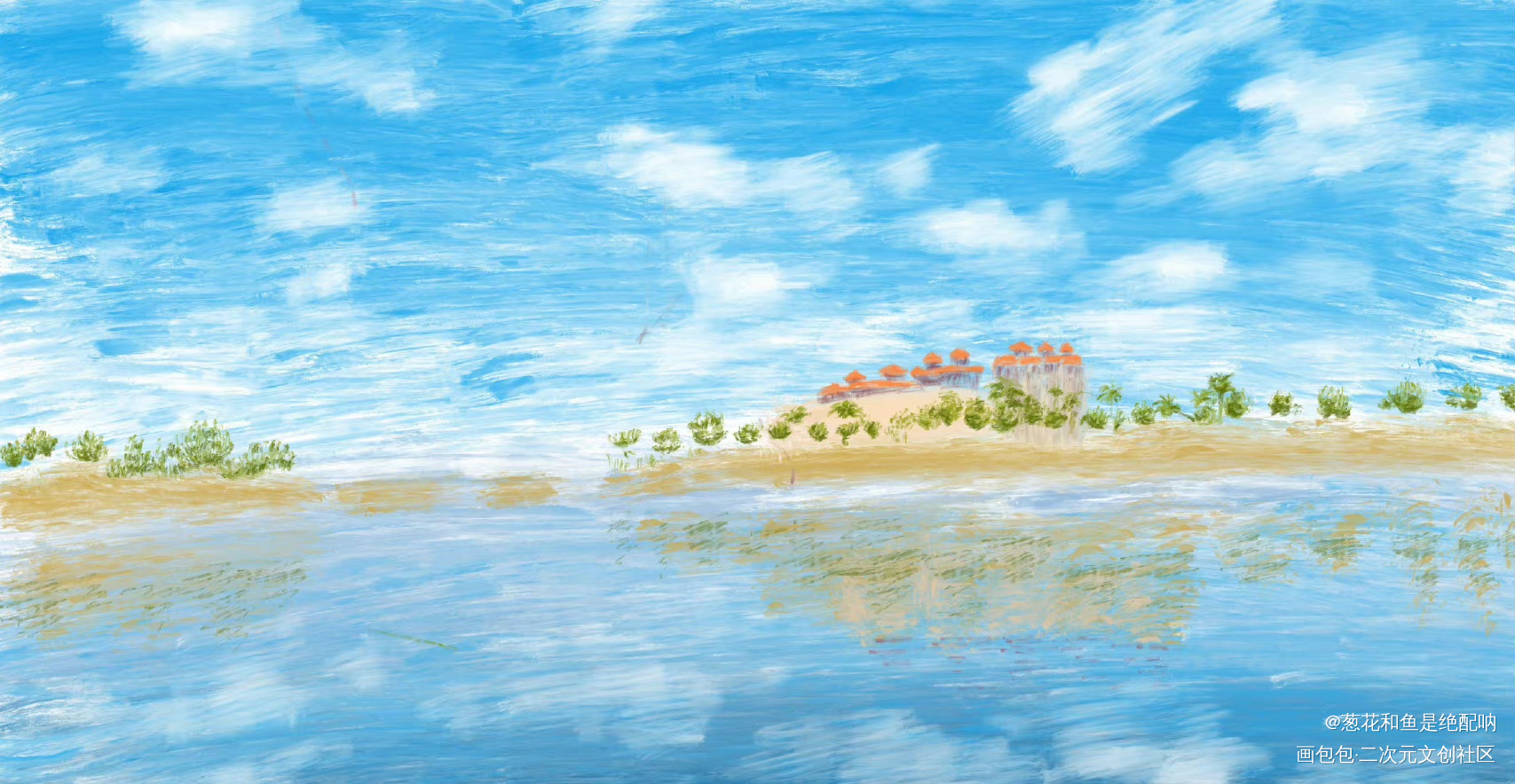 13天_手绘平涂绘画作品