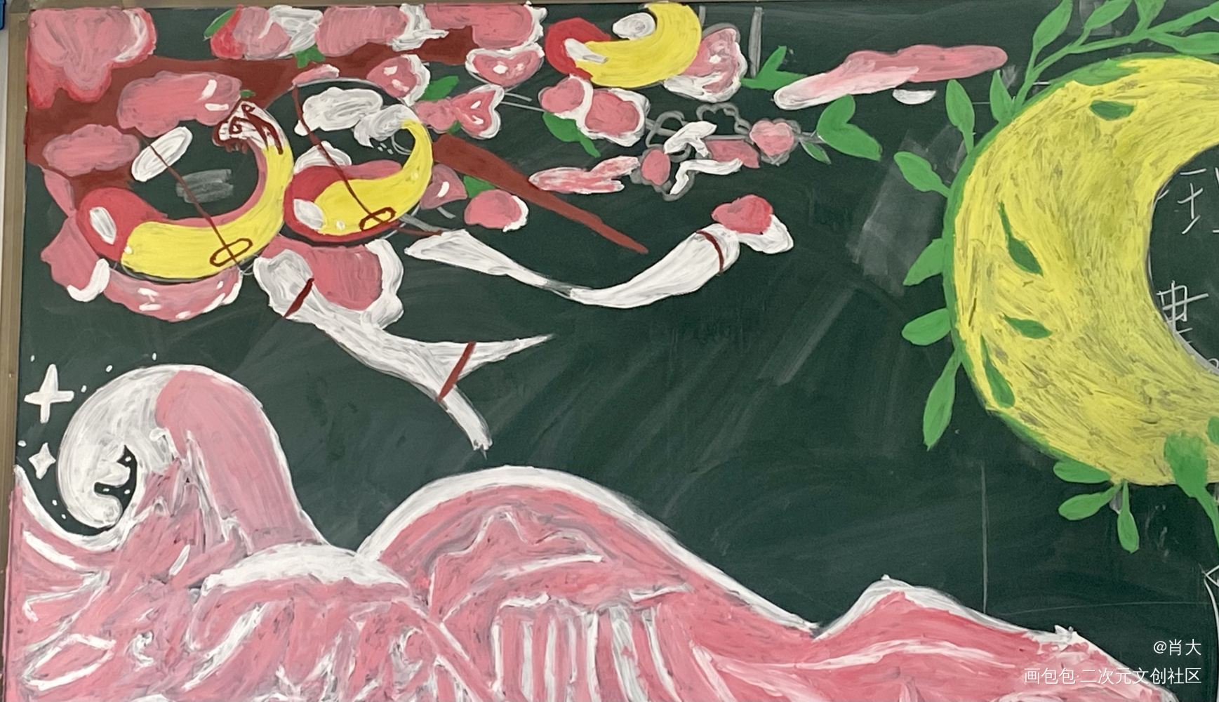 春日_水彩临摹绘画作品