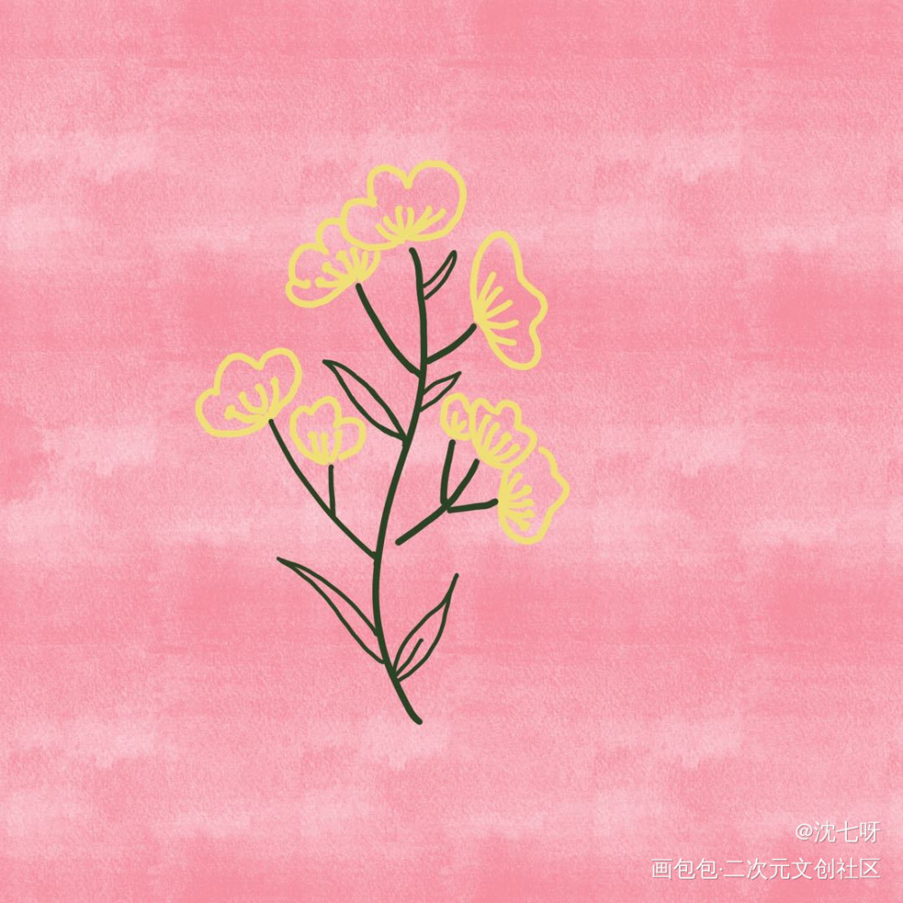 画个小花花_平涂绘画作品