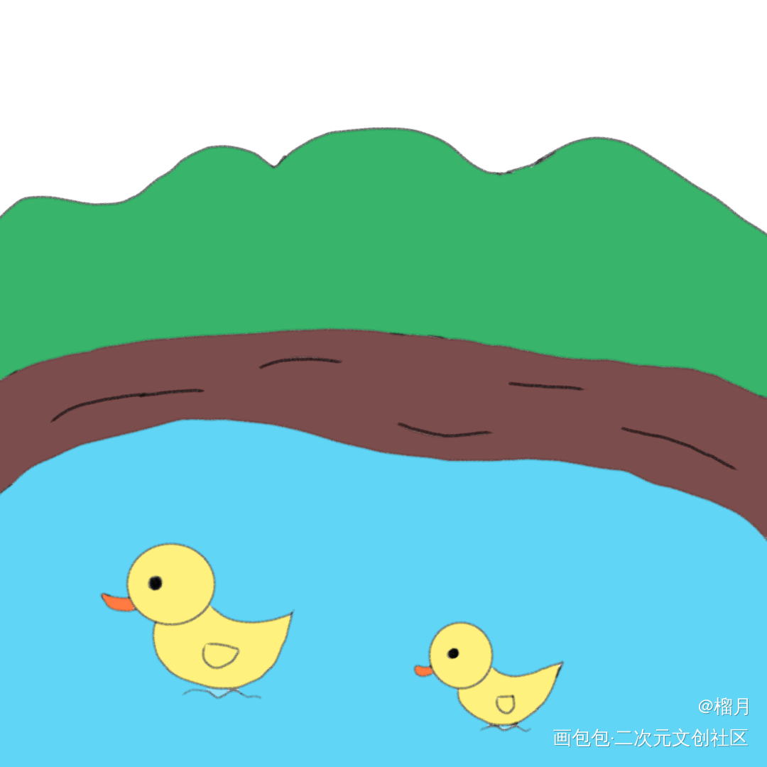 春江水暖鸭先知_手绘绘画作品