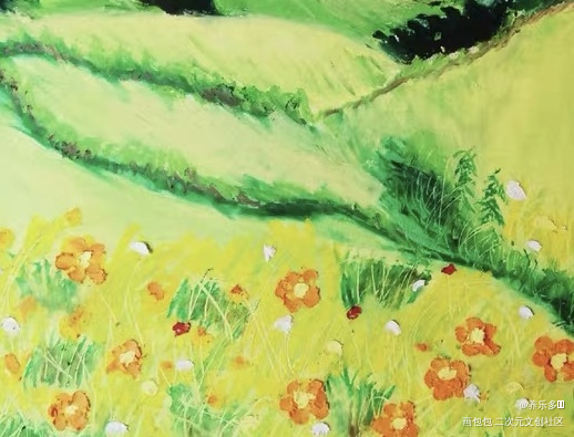 绿油油_风景绘画作品