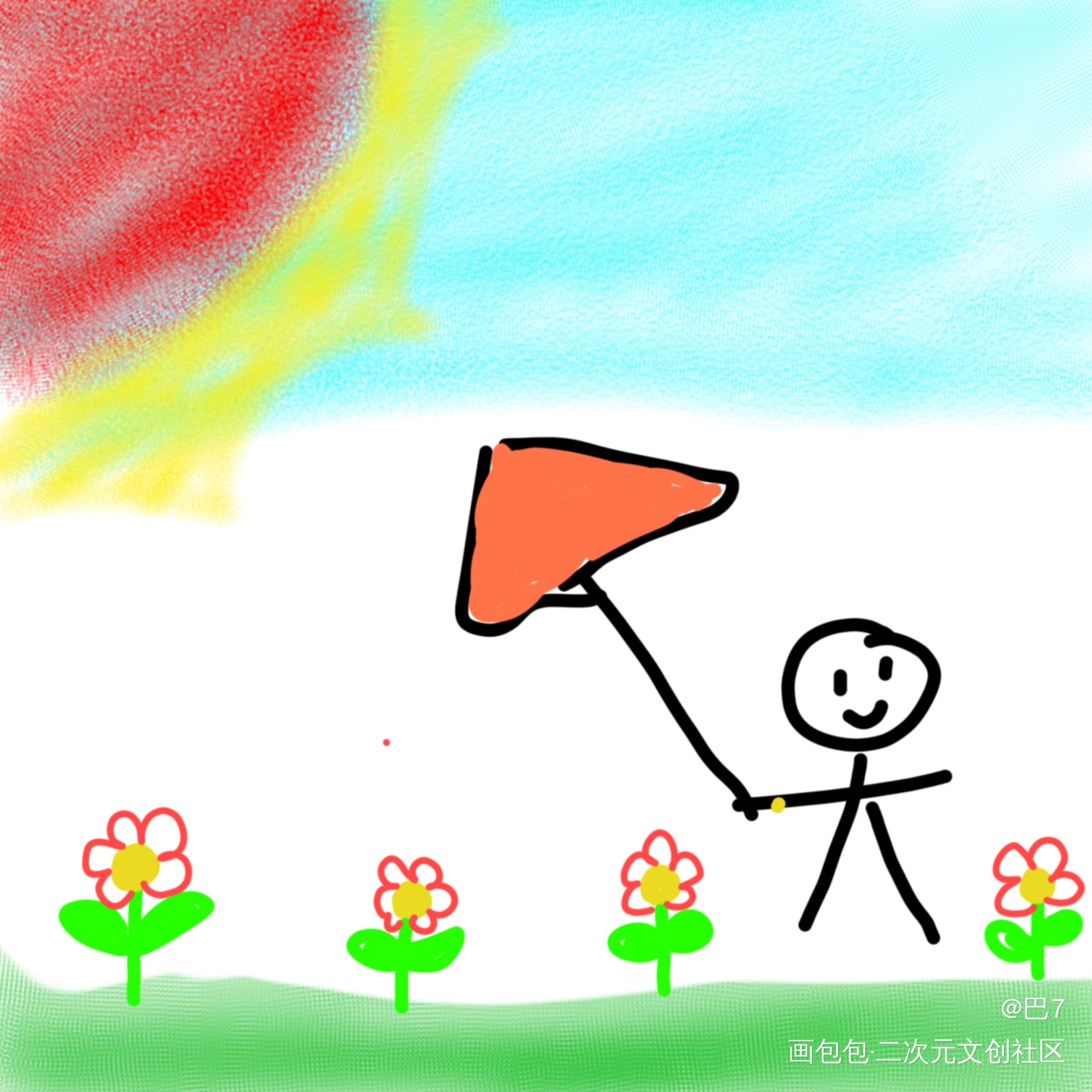 春天_手绘绘画作品