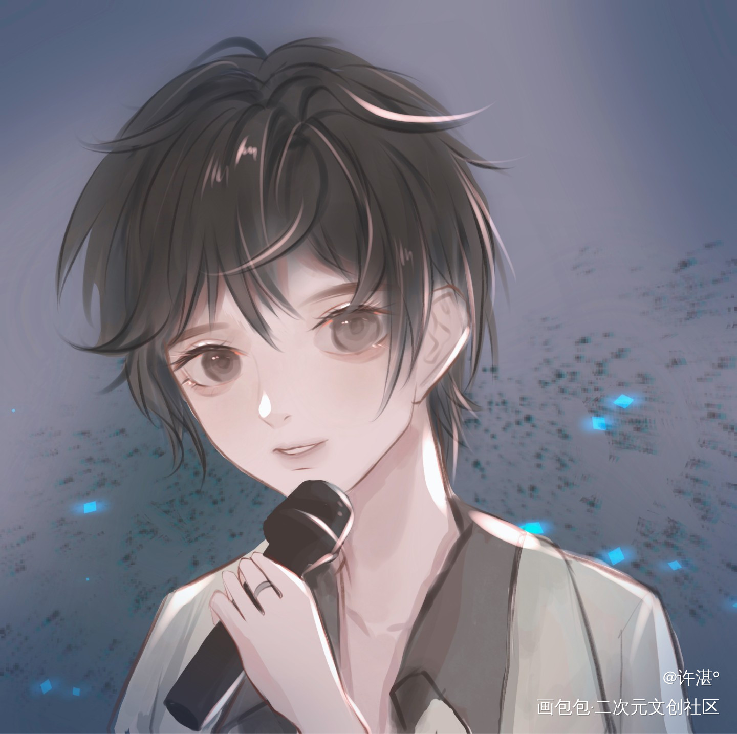 _天官赐福花怜约稿绘画作品