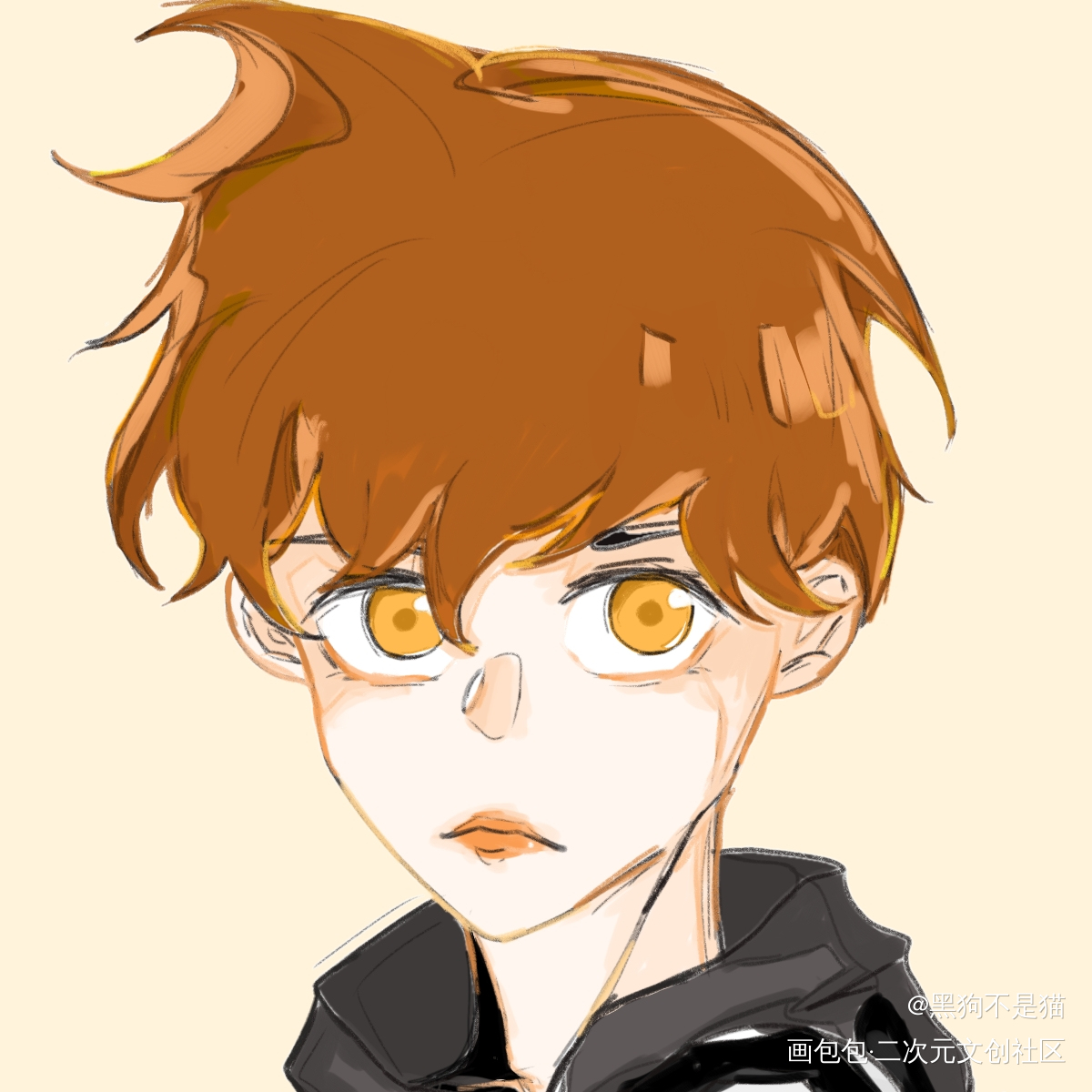 练习 oc_平涂少年oc绘画作品
